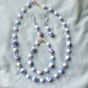 925 closures and earnings, bracelet & necklace set